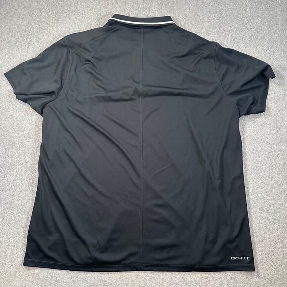 Kansas State Wildcats Nike Dri-Fit Polo Shirt Men's 3XL Black Short Sleeve - Picture 7 of 9